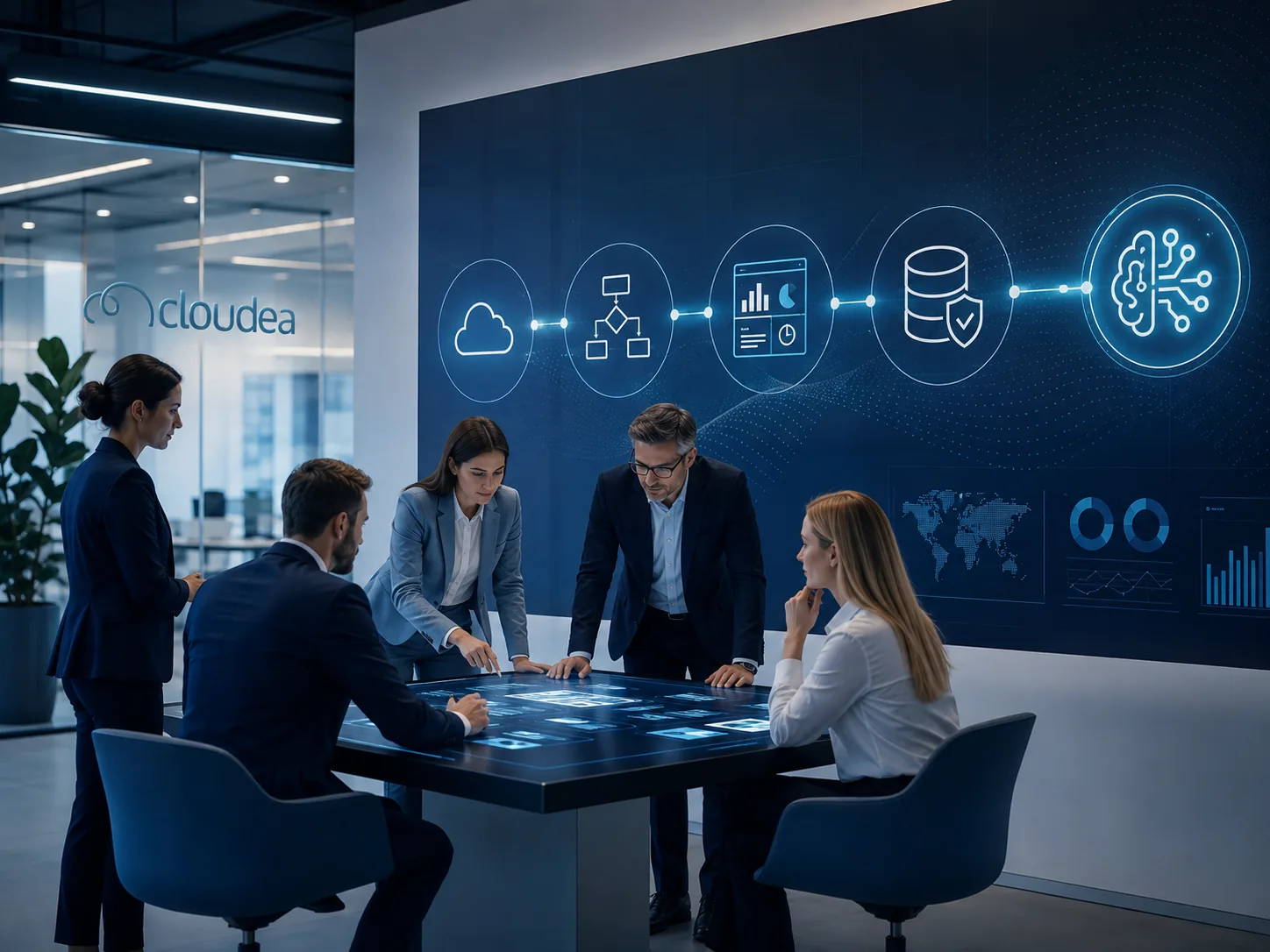 Cloudea: team al lavoro su trasformazione digitale, processi, controllo, dati e intelligenza artificiale